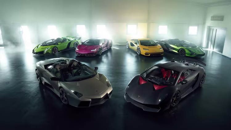 Retākā Lamborghini kolekcija pasaulē