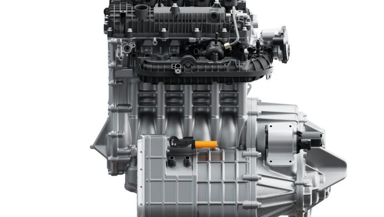 Mazais benzīna motors elektroautiem