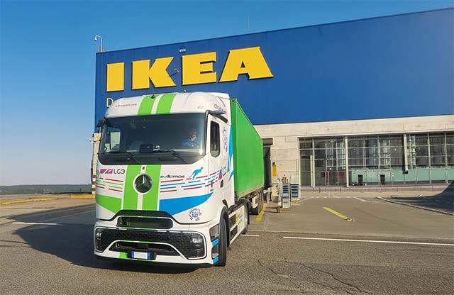 IKEA Itālijā ievieš pilnībā elektrisku smago transportu – zaļā loģistika realitātē!