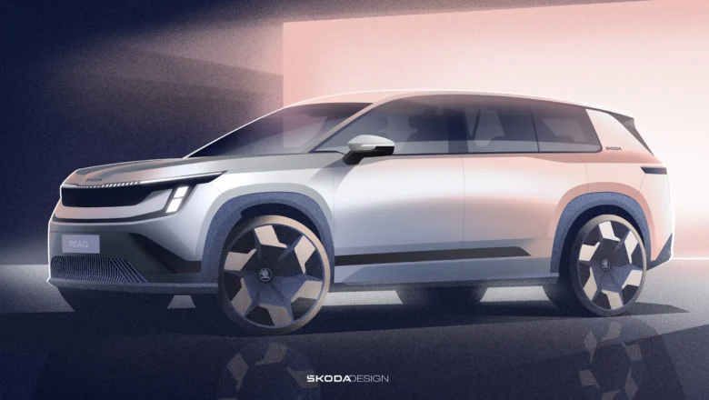 Škoda Peaq: Jauns elektriskais septiņvietnieks ar iespaidīgu nobraukumu