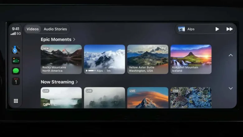 Apple CarPlay iegūst video atskaņošanu!