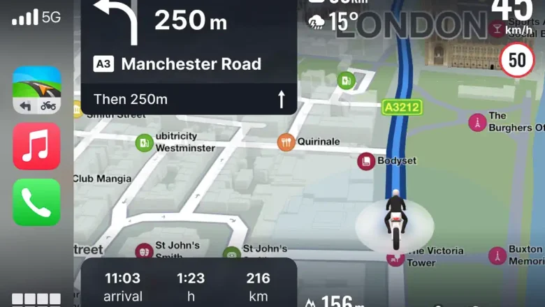 Sygic Motorbike Mode tagad pieejams Apple CarPlay un Android Auto